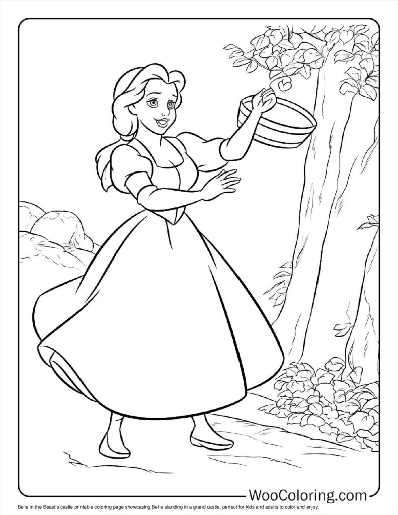 Belle in the Beast’s castle
