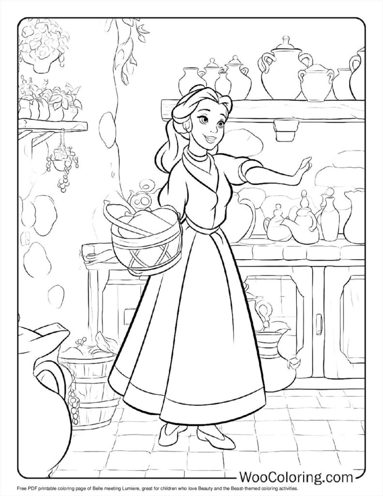 Belle meets Lumiere For Kids