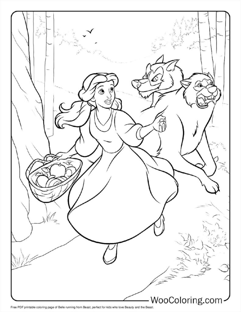 Belle runs from Beast