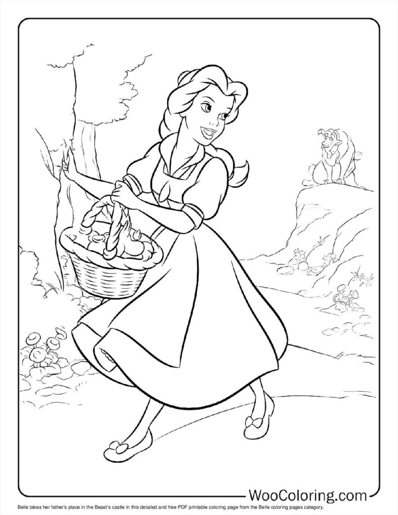 Belle takes Maurice’s place To Color
