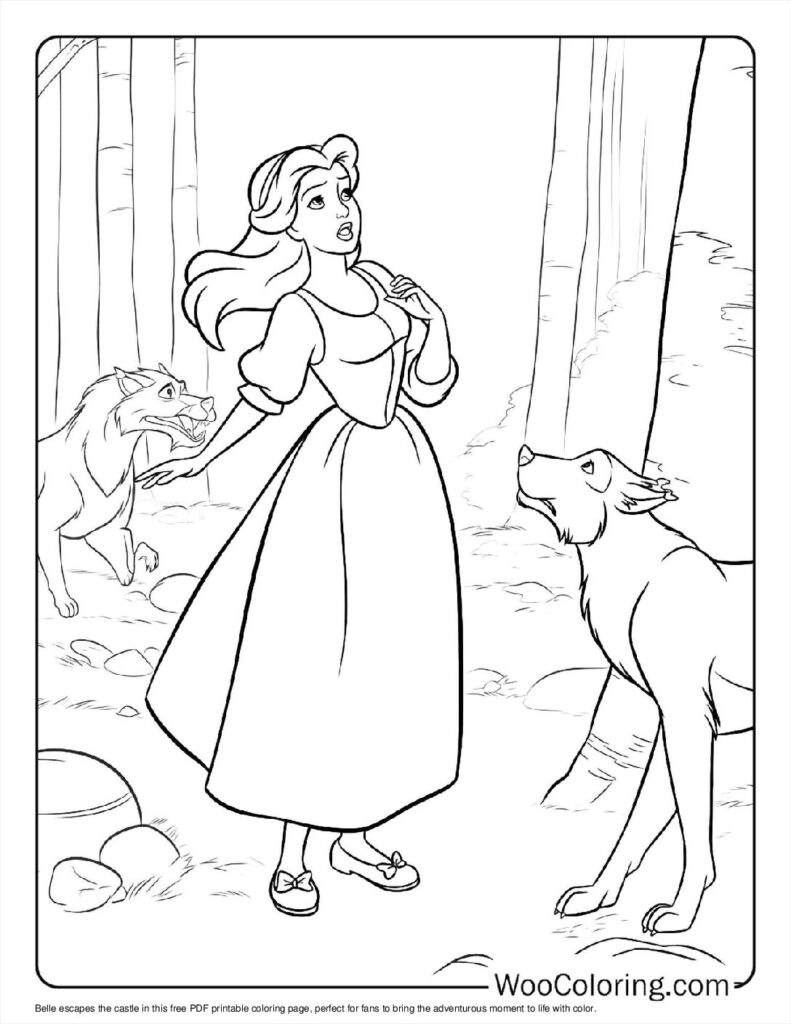 Belle’s escape from the castle
