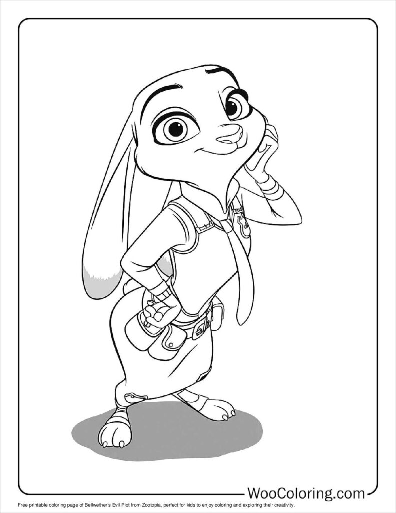 100  Zootopia coloring pages  Free PDF To Print  - 62
