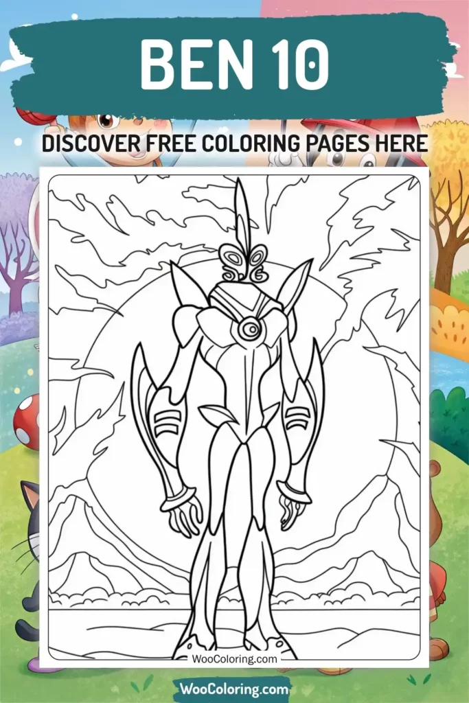 Ben 10 coloring pages designs from TV Show