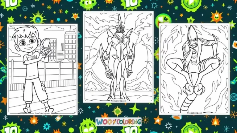 Ben 10 Coloring Pages Design Image