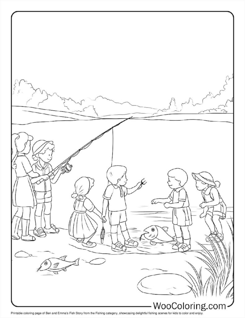 100  Fishing coloring pages  Free PDF To Print  - 76