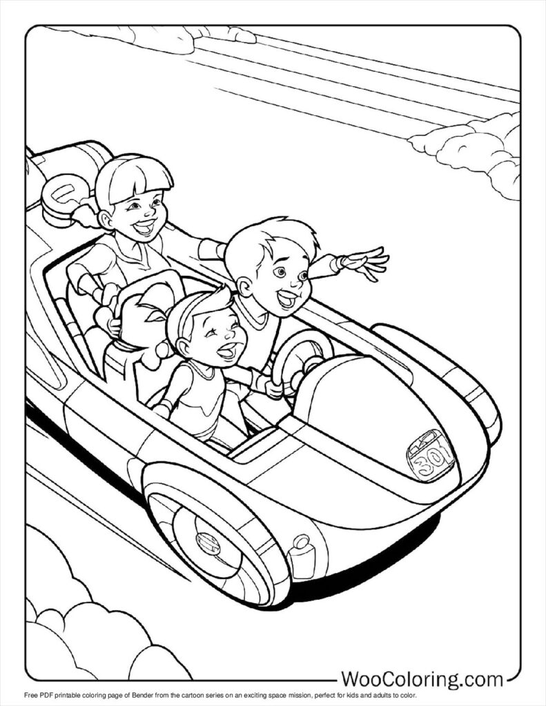 100  Cartoon coloring pages  Free PDF To Print  - 98