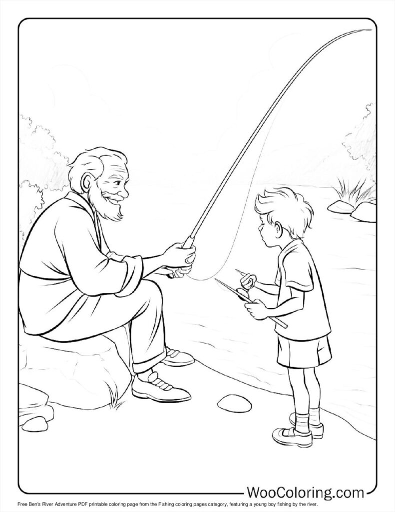 100  Fishing coloring pages  Free PDF To Print  - 17