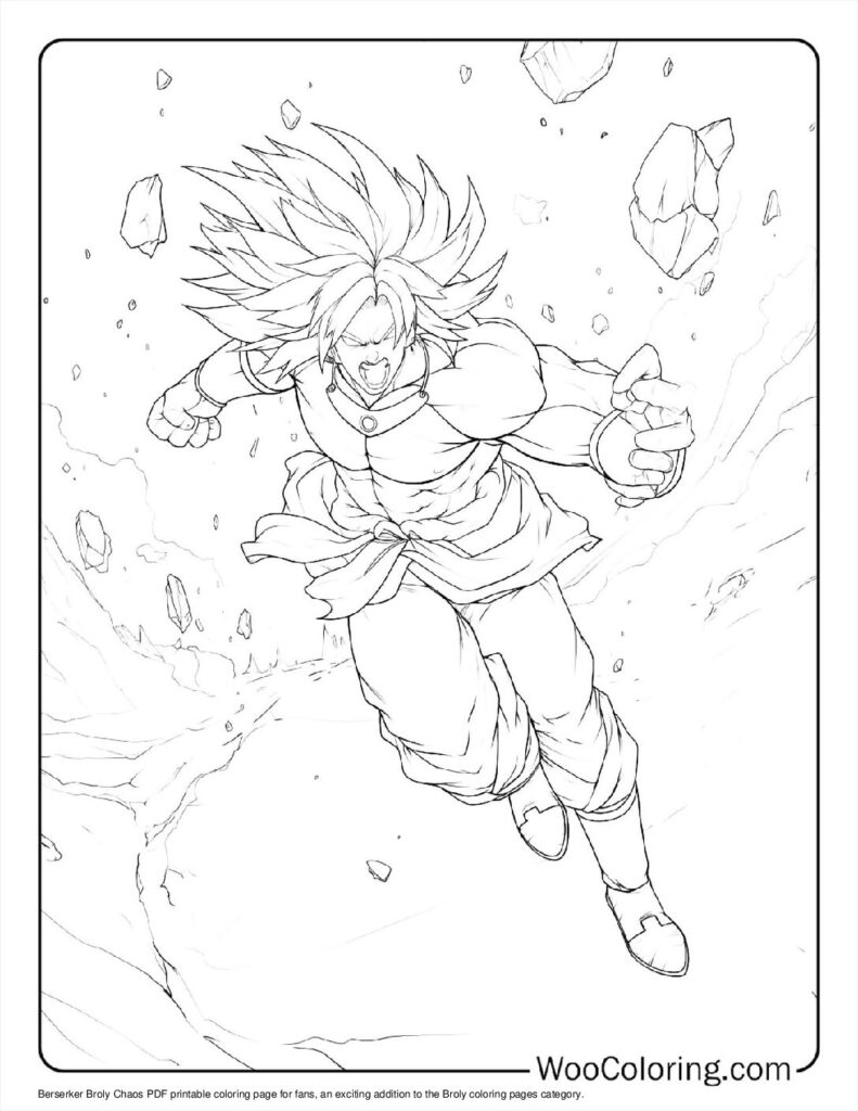 100  Broly coloring pages  Free PDF To Print  - 50