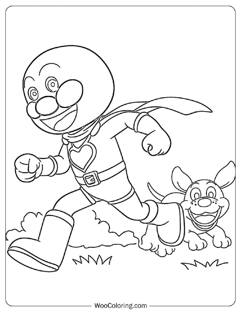 100 Anpanman coloring pages Free PDF To Print - 71