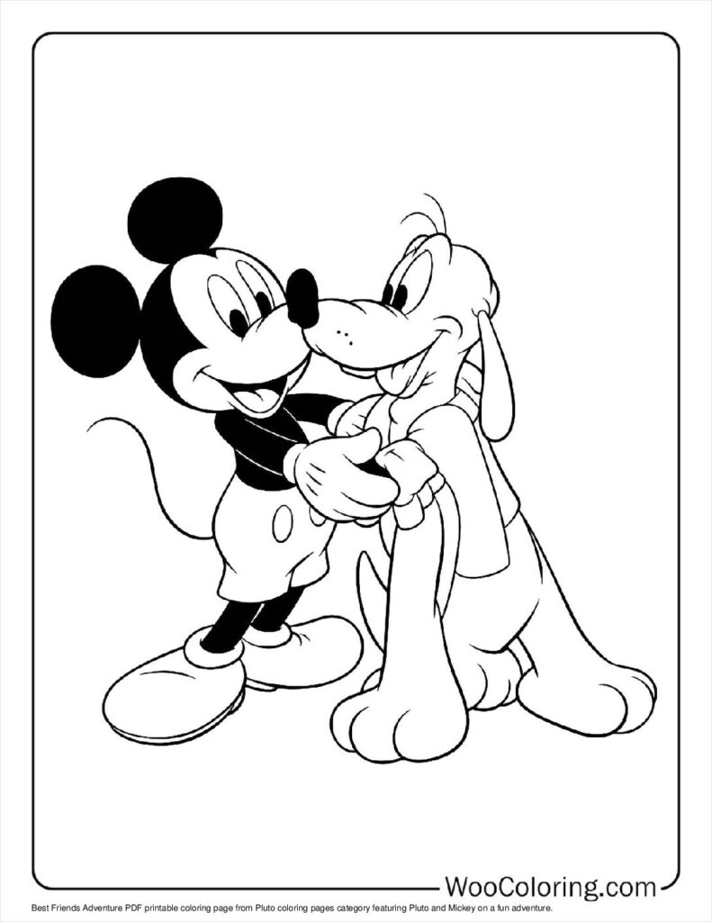 100  Pluto coloring pages  Free PDF To Print  - 86