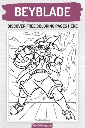 Beyblade coloring pages designs for kids