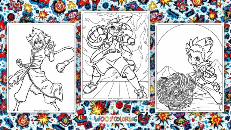 Beyblade Coloring Pages Design Image