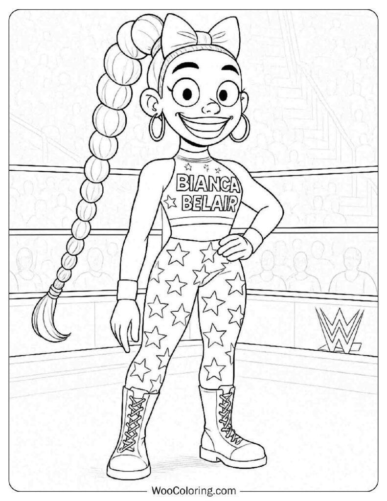 Bianca Belair in WWE Action The Strongest, Fastest and Toughest