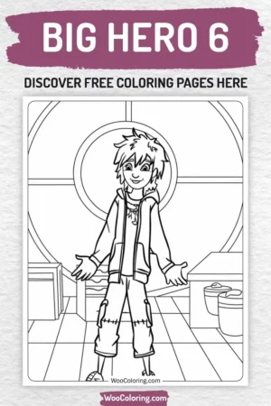 Big Hero 6 coloring pages designs for kids