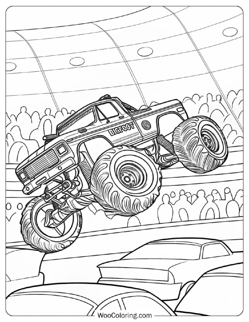 Bigfoot the Legendary Monster Truck Rolling Over Mountains in an Epic Adventure for Kids