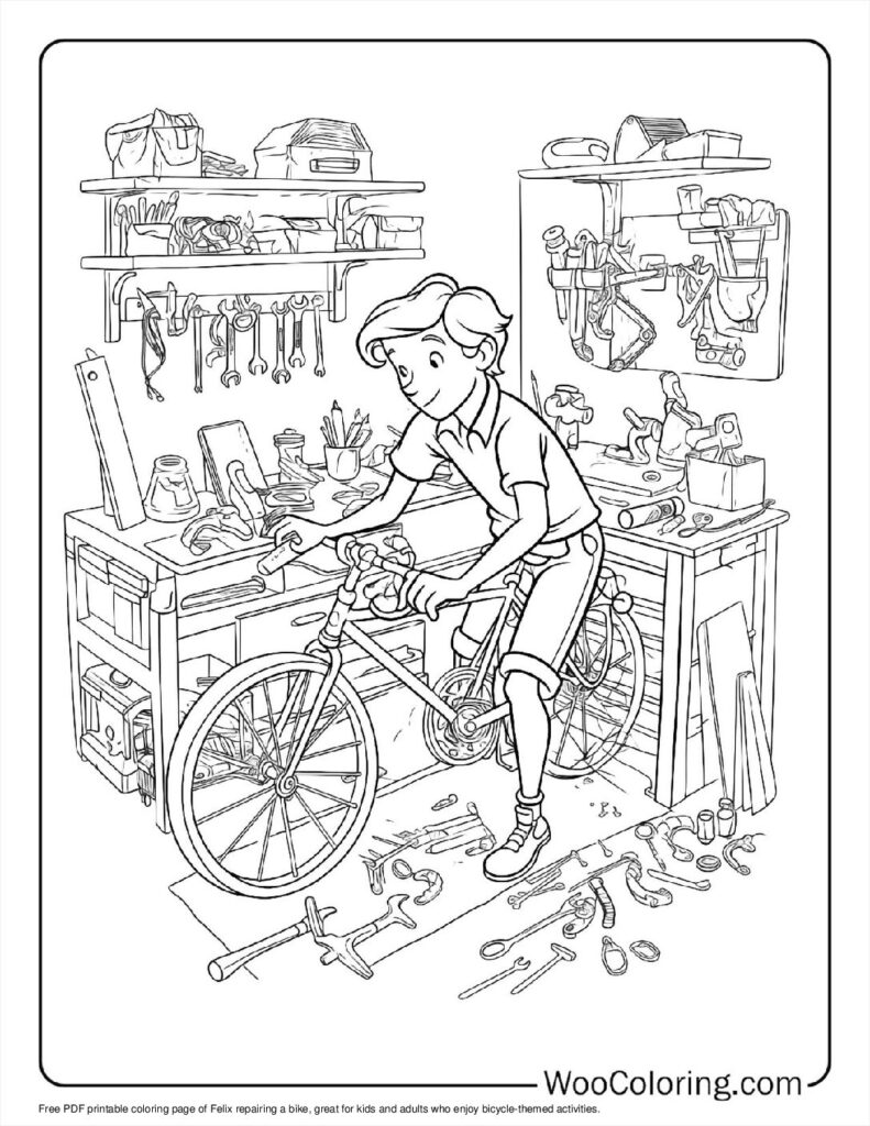 100  Bicycle coloring pages  Free PDF To Print  - 59