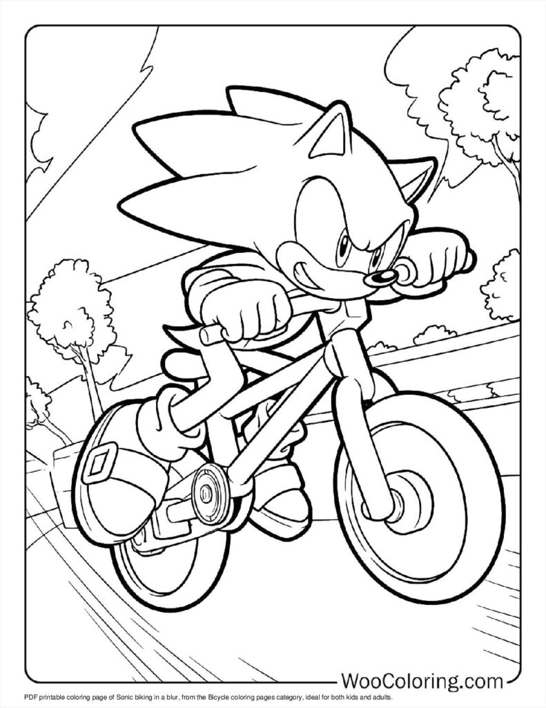 100  Bicycle coloring pages  Free PDF To Print  - 11