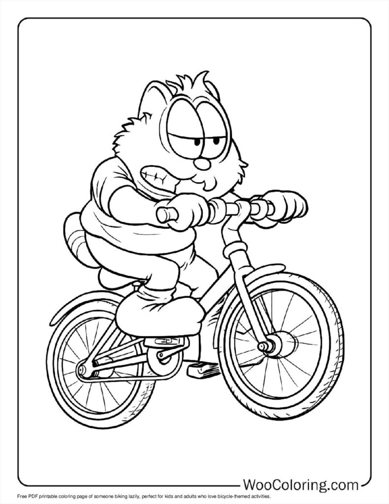 100  Bicycle coloring pages  Free PDF To Print  - 22