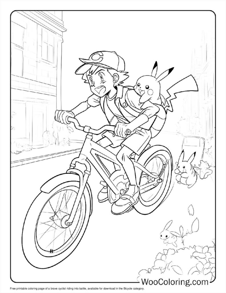 100  Bicycle coloring pages  Free PDF To Print  - 83