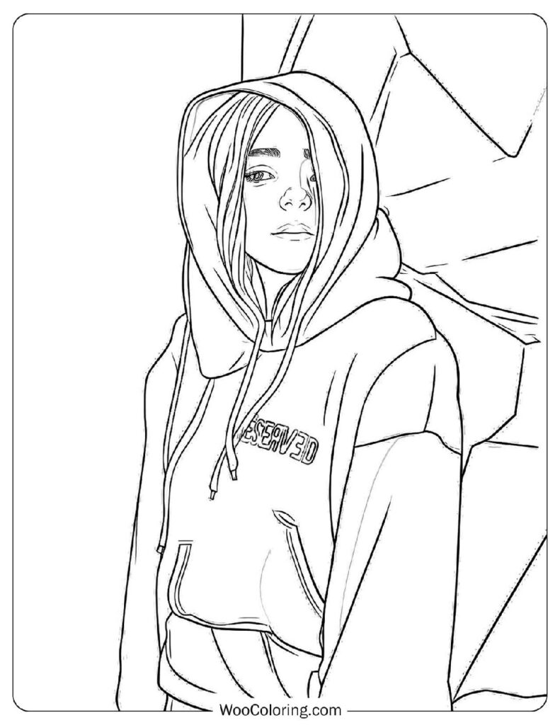 22 Billie Eilish Coloring Pages  Free PDF To Print  - 89