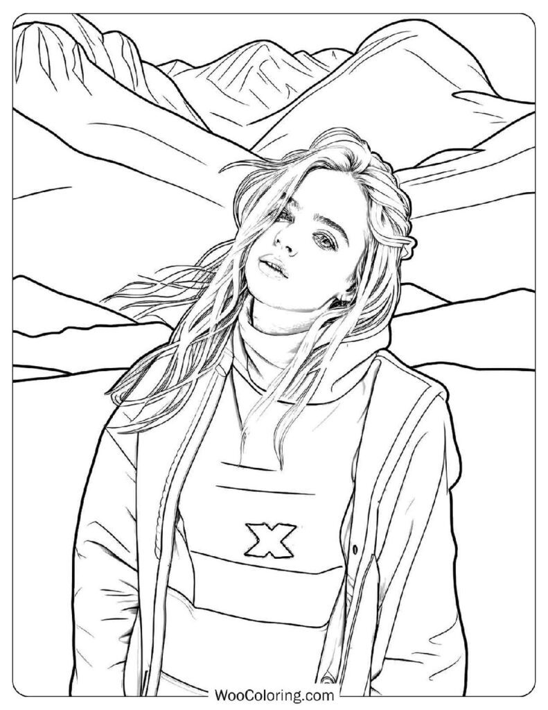 22 Billie Eilish Coloring Pages  Free PDF To Print  - 25