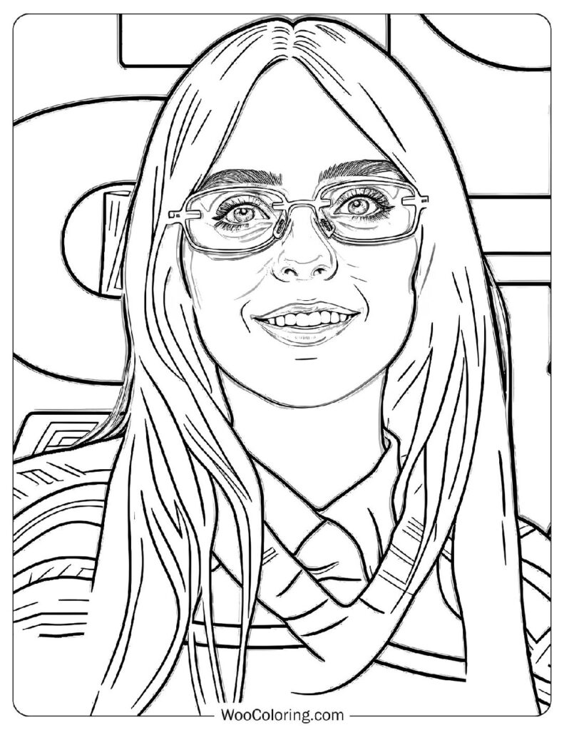 22 Billie Eilish Coloring Pages  Free PDF To Print  - 25