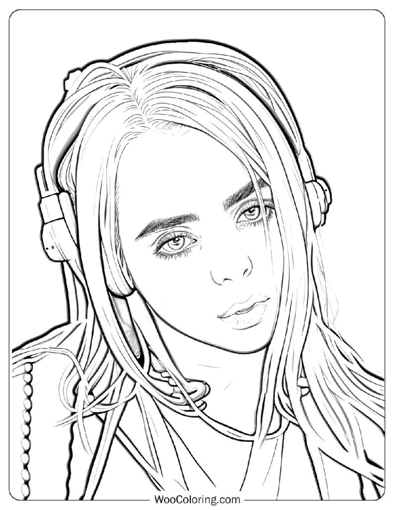 22 Billie Eilish Coloring Pages  Free PDF To Print  - 75