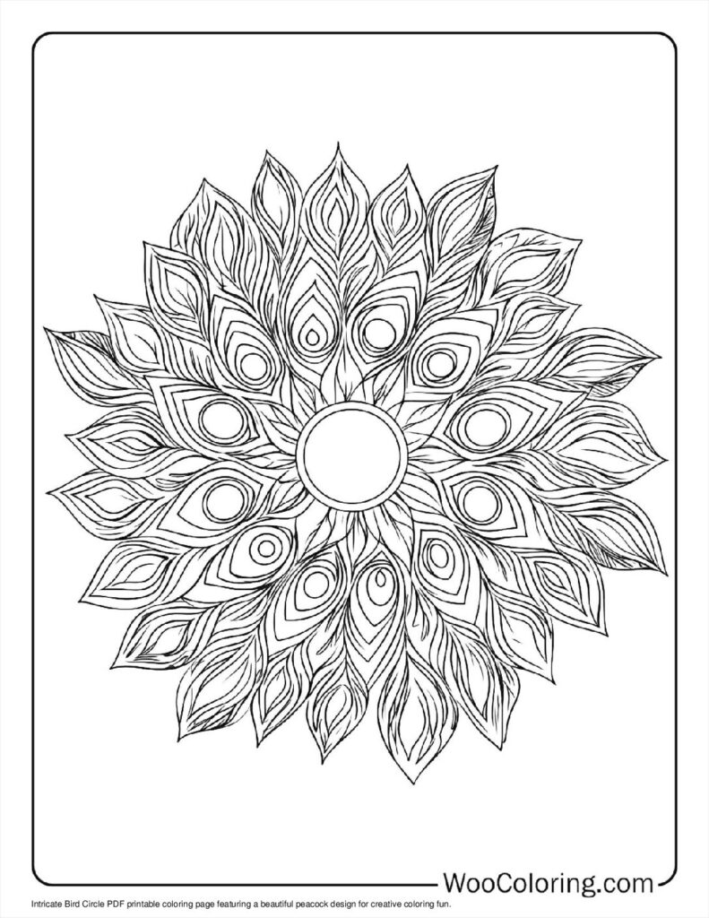 100  Peacock coloring pages  Free PDF To Print  - 85