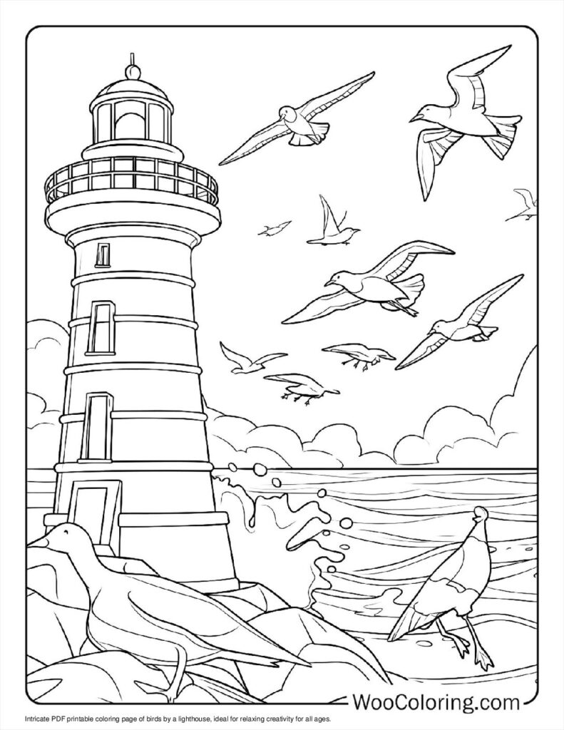 100 Lighthouse coloring pages Free PDF To Print - 10