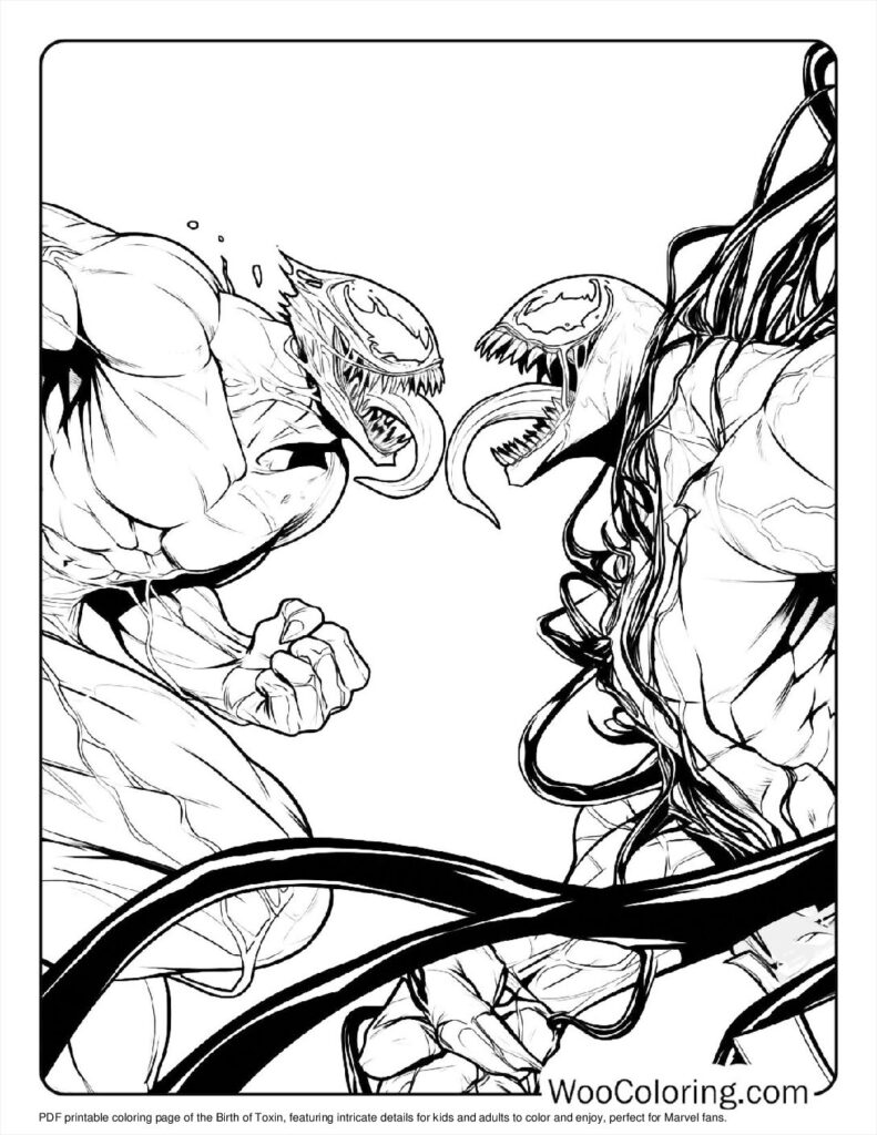 Birth of Toxin Coloring Page For Kids