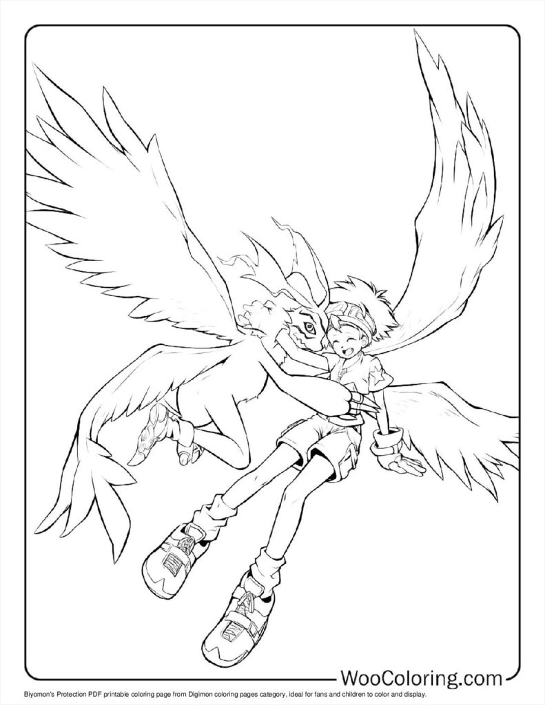 100  Digimon coloring pages  Free PDF To Print  - 95