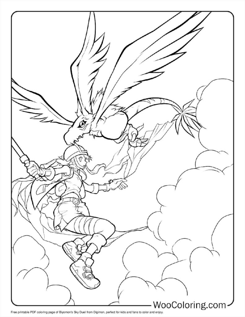 100  Digimon coloring pages  Free PDF To Print  - 28
