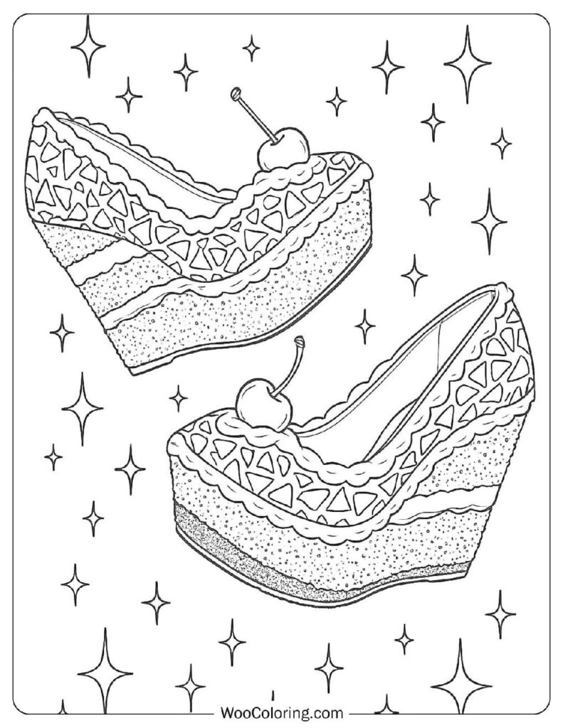36 Shoe Coloring Pages  Free PDF To Print  - 13