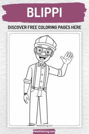 Blippi coloring pages designs for kids
