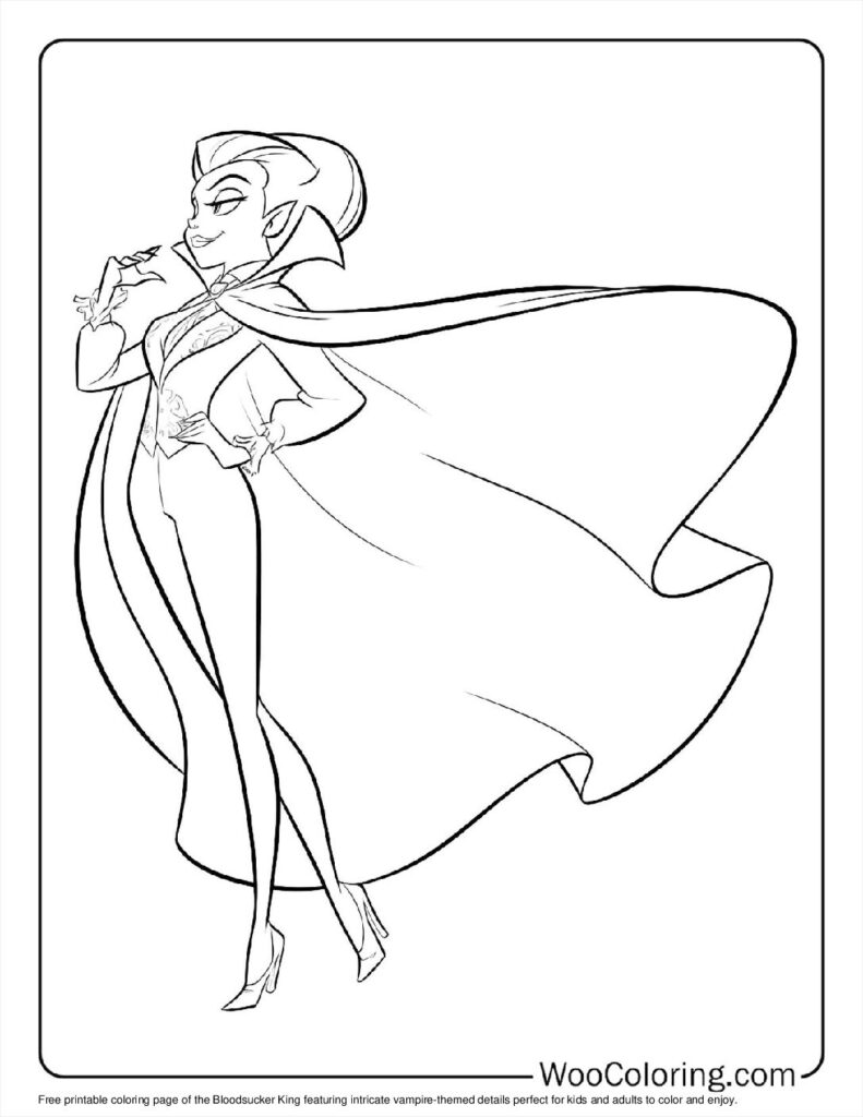 100 Vampire coloring pages Free PDF To Print - 81