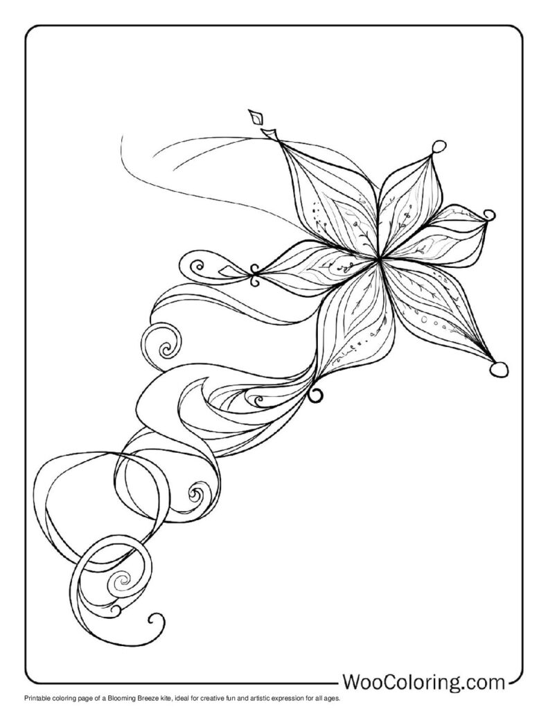 100  Kite coloring pages  Free PDF To Print  - 73