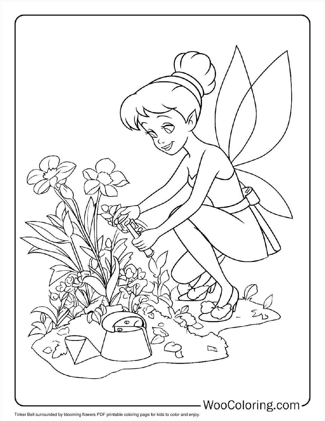 Tinker Bill Color 100+ Tinker Bell coloring pages (Free PDF To Print) | Woo Coloring