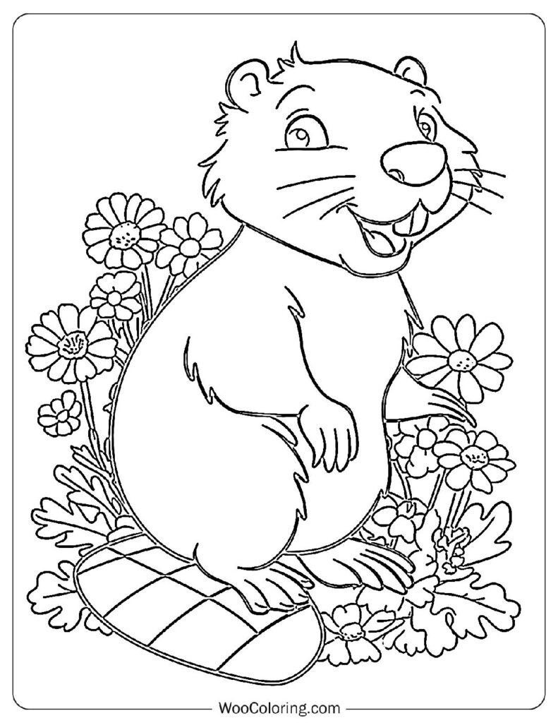 Blossom Critter To Color