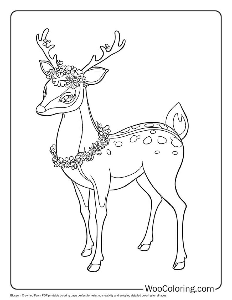 100  Deer coloring pages  Free PDF To Print  - 60