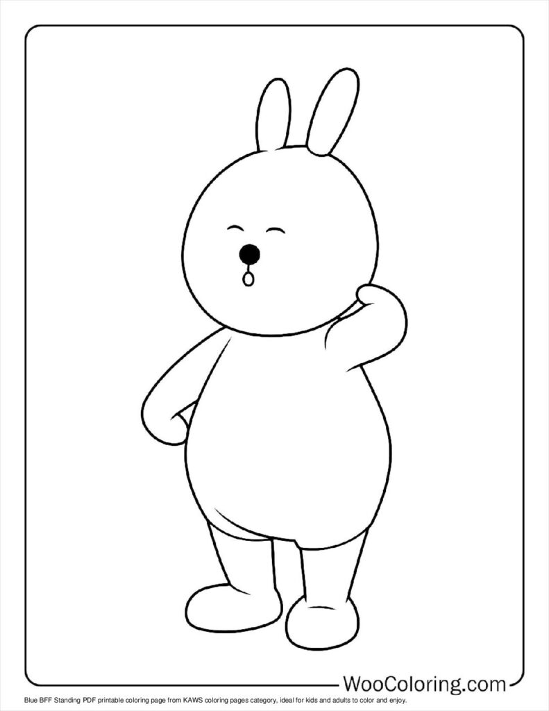 100  KAWS coloring pages  Free PDF To Print  - 66