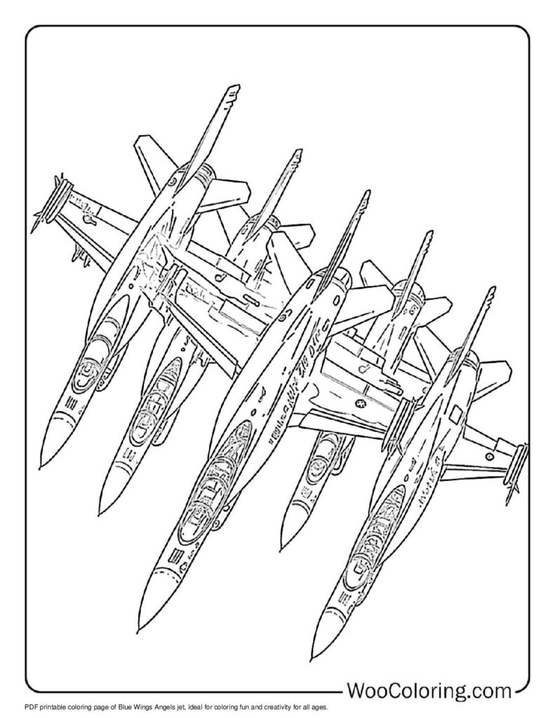 100  Jet coloring pages  Free PDF To Print  - 47