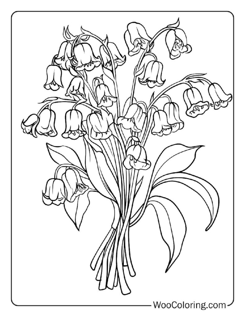 100 Flower coloring pages Free PDF To Print - 87