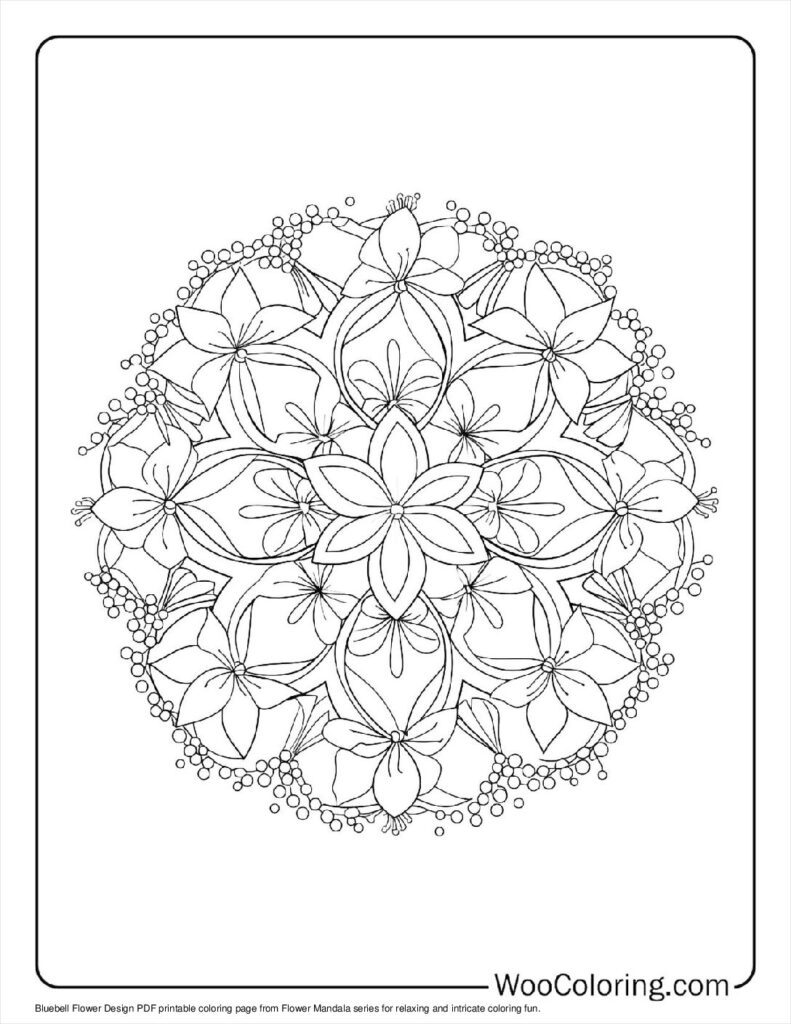 100  Flower Mandala coloring pages  Free PDF To Print  - 45