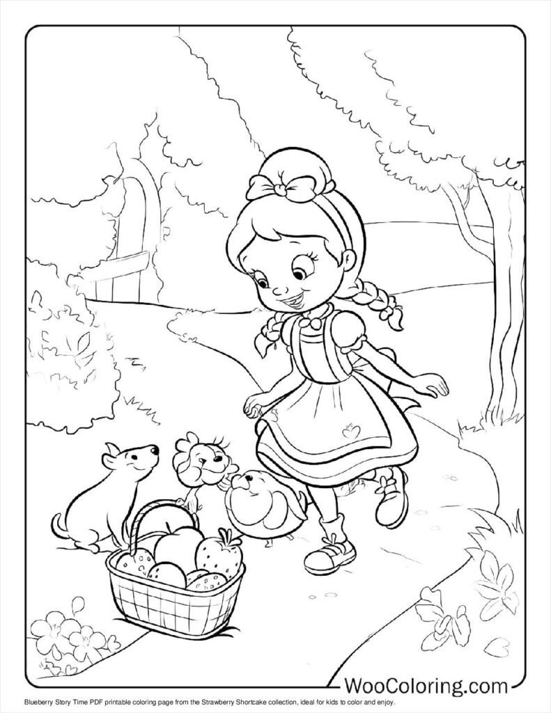 Blueberry Story Time To Color