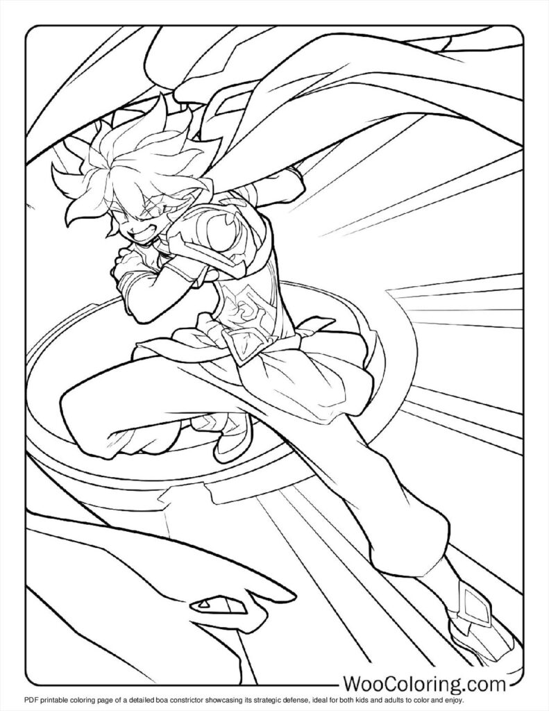 Boa's Strategic Defense Coloring Page