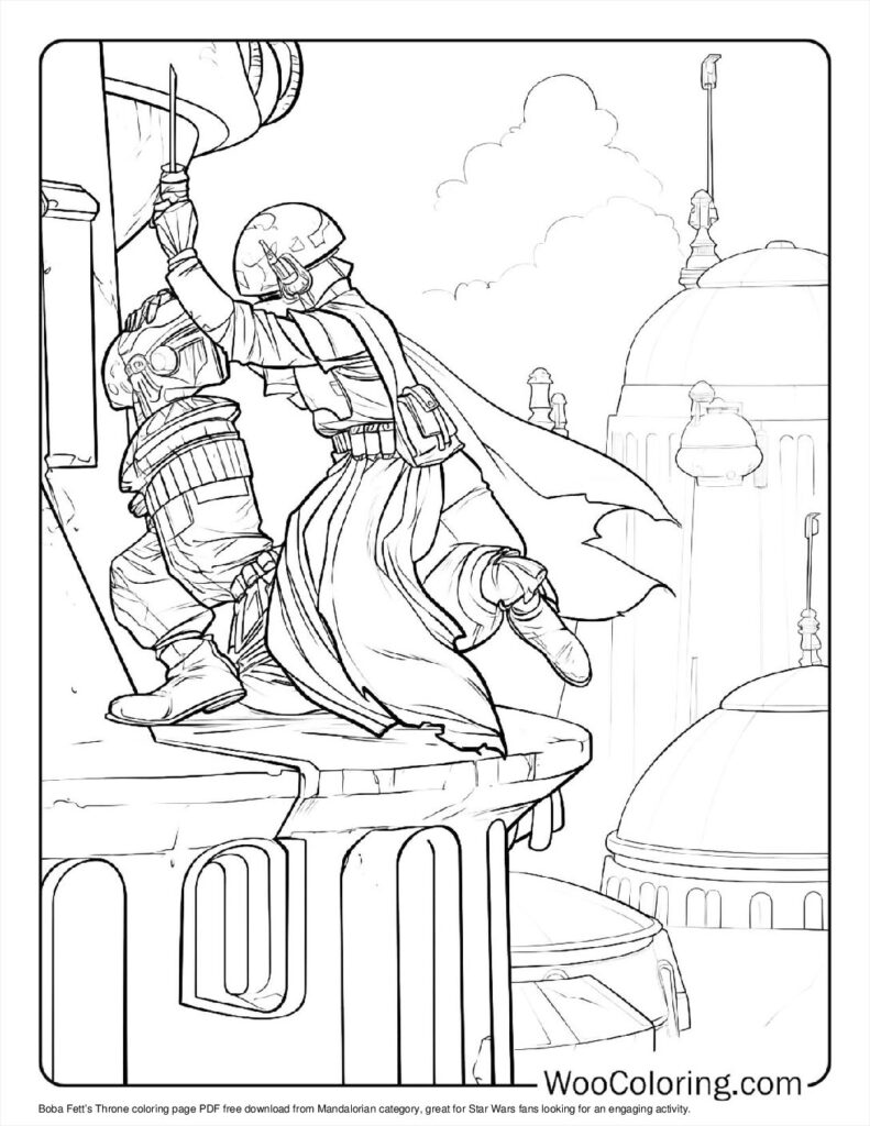 Boba Fett’s Throne To Color