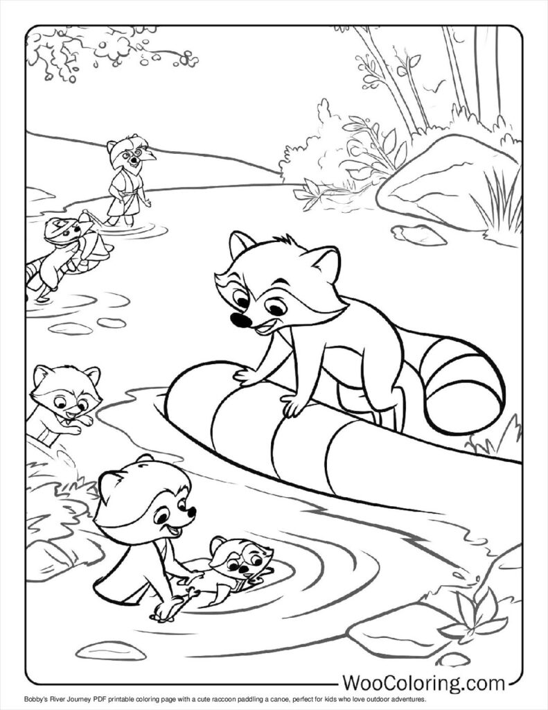 100  Raccoon coloring pages  Free PDF To Print  - 35