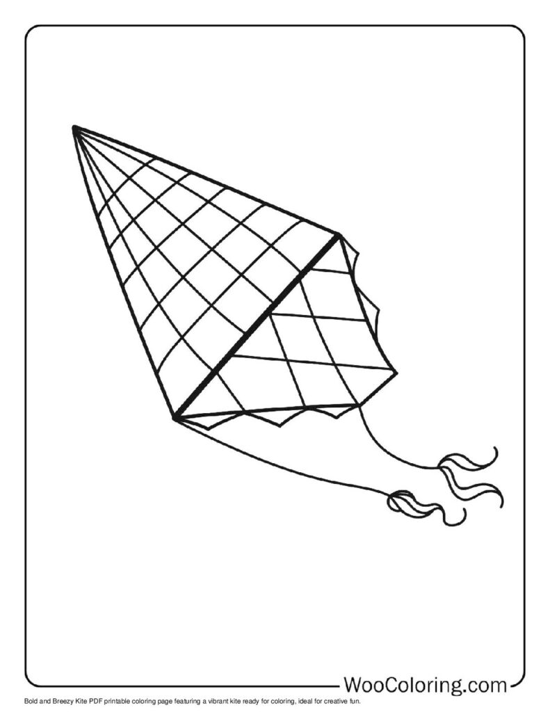 100  Kite coloring pages  Free PDF To Print  - 75