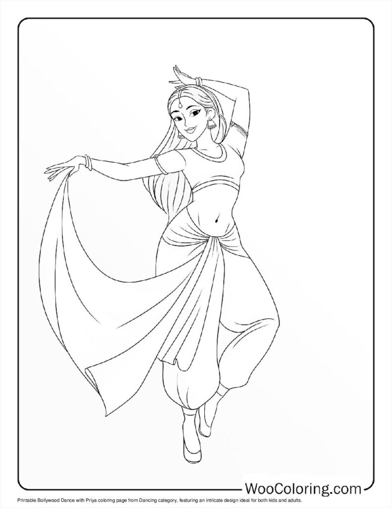 100  Dancing coloring pages  Free PDF To Print  - 25
