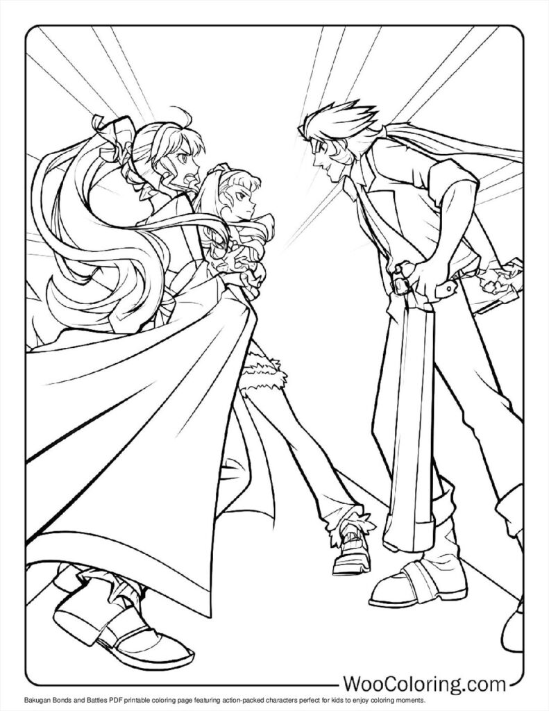 Bonds and Battles Coloring Sheet